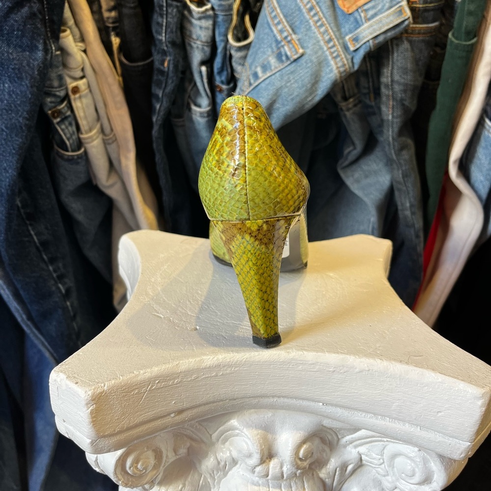 Vintage Charles Jourdan Python Pumps - image 8